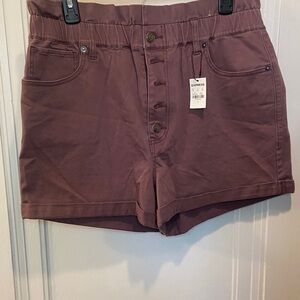 Express Women's High Waist Tan Shorts